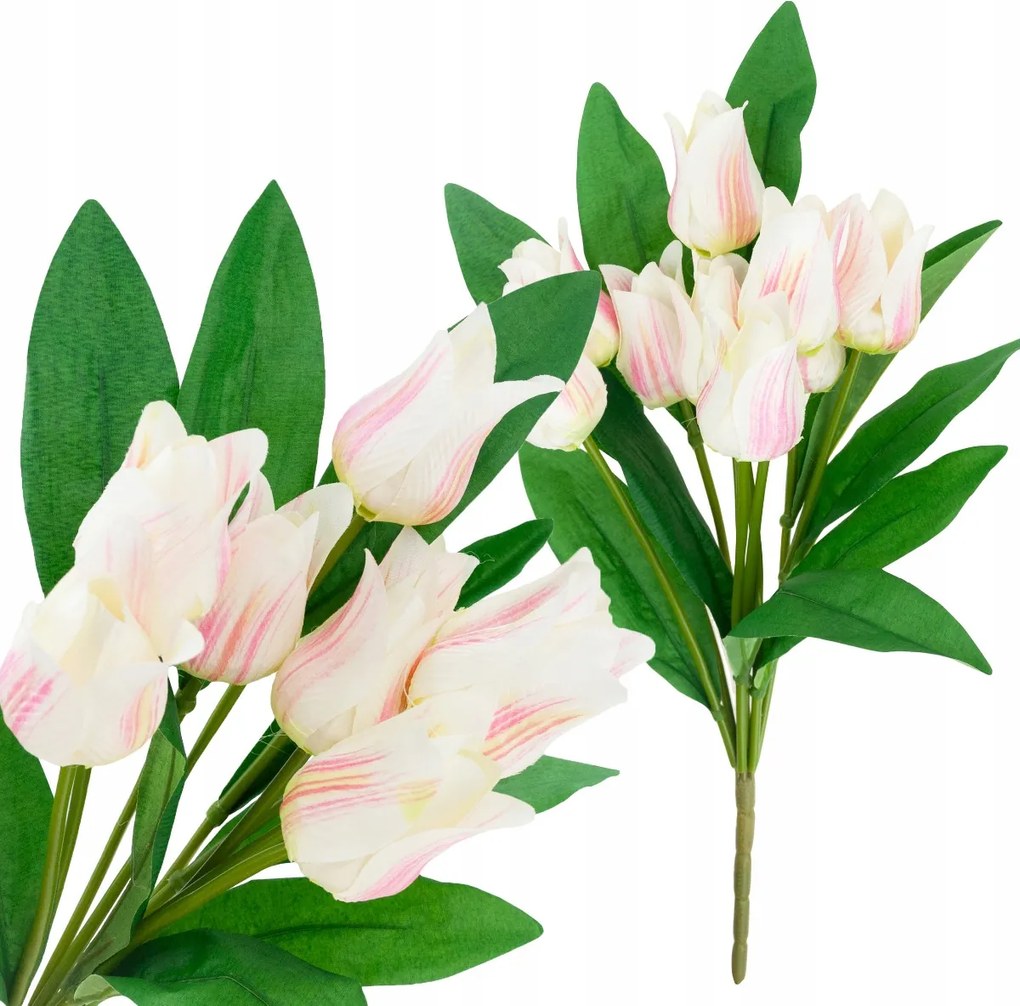 Tulipán csokor tulipán Művirágok élő húsvét gumírozott 9db