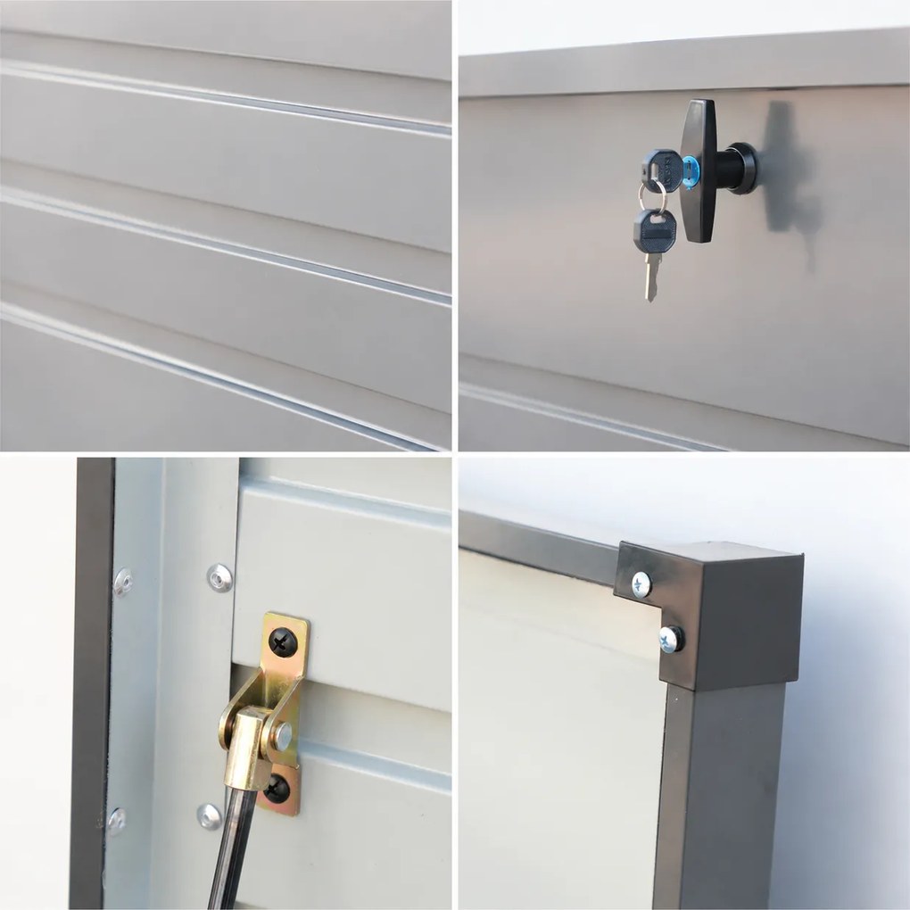 Furnigo Fém tároló doboz 590 L - antracit