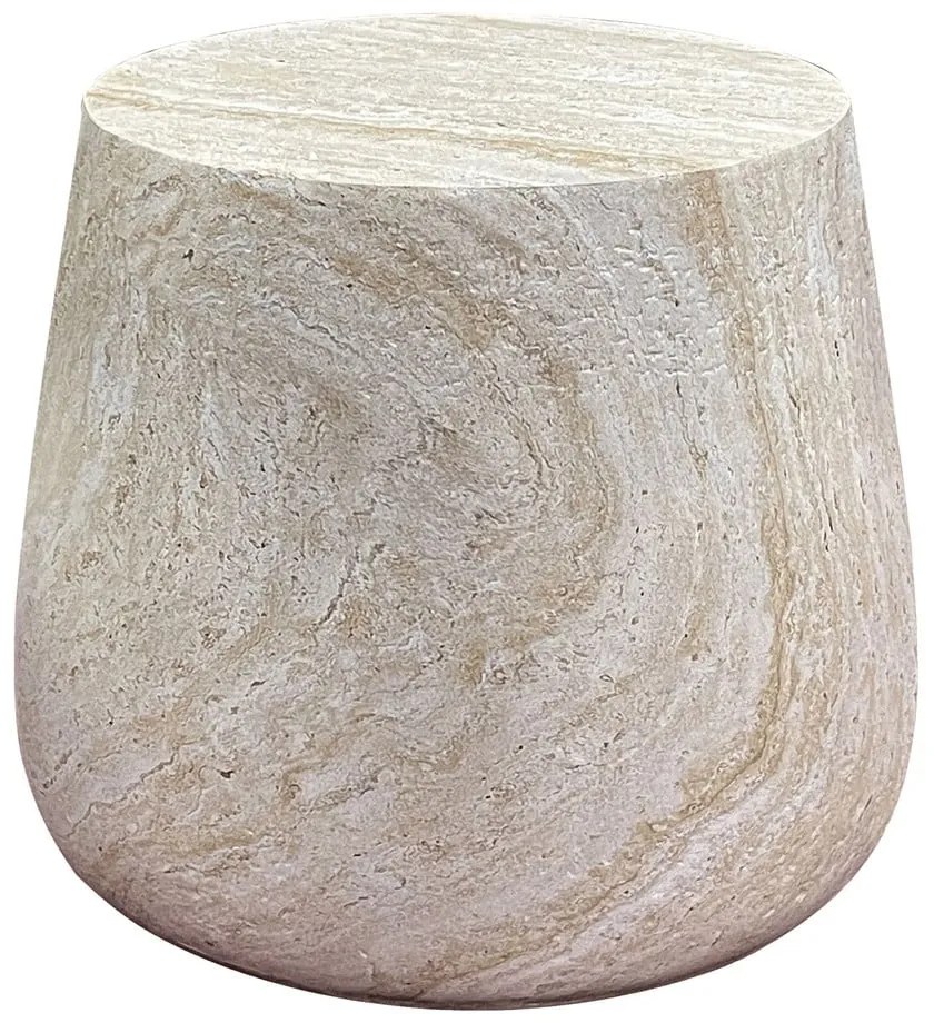 Kő kerek kerti kisasztal ø 47,5 cm Bonn – House Nordic