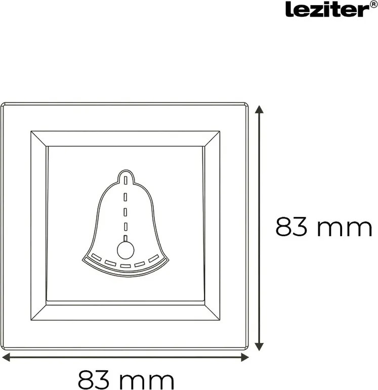 Nova csengő kapcsoló 101N fehér kerettel