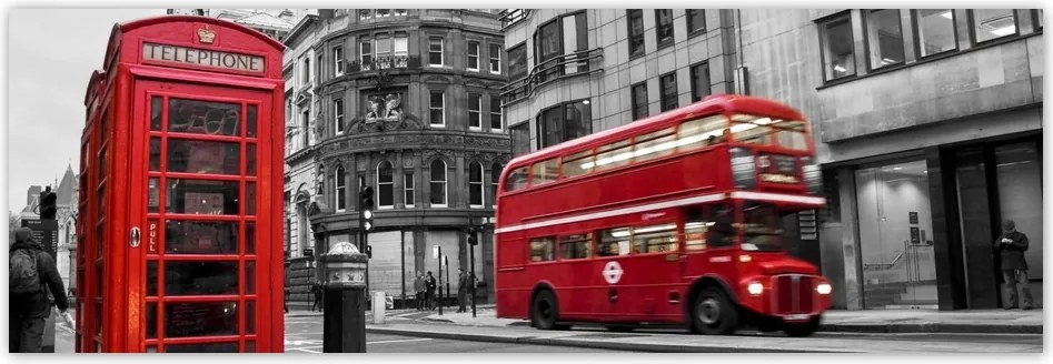 Fotótapéta flizelina 312x104 London Fülke Busz