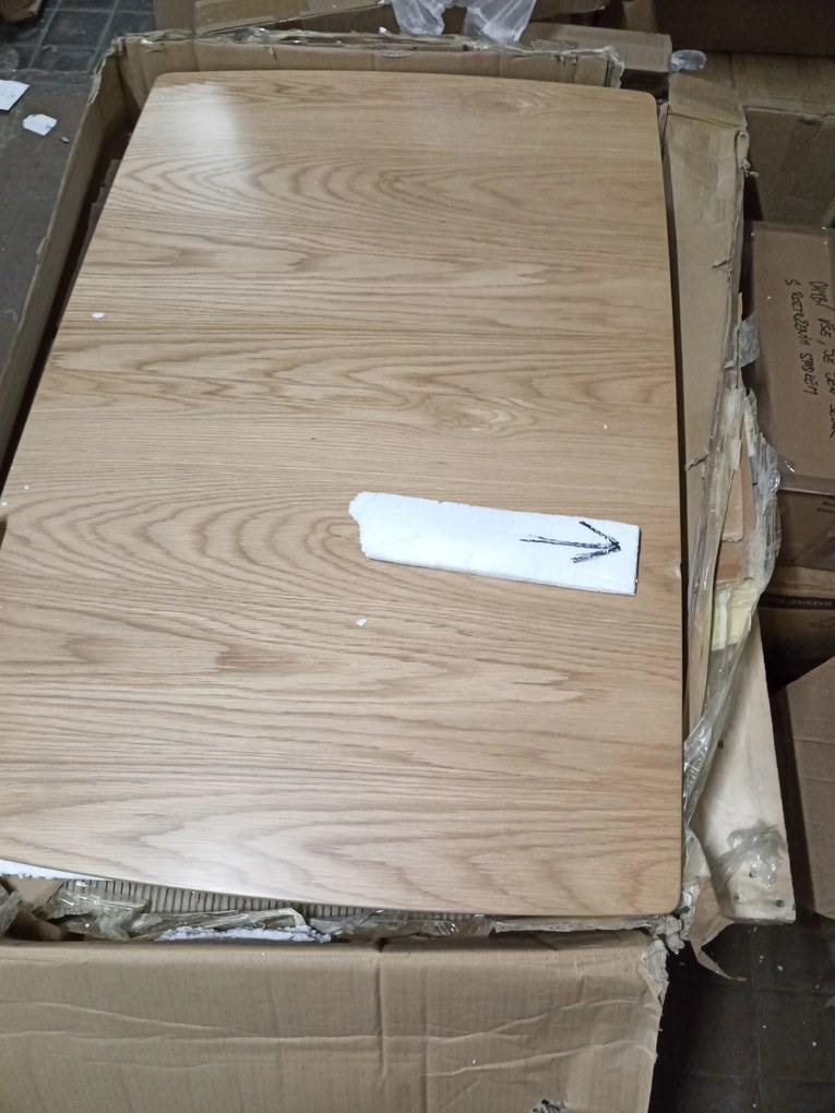 AKCIÓ Étkezőasztal tölgy dekorral, BRANDO 120(160)x80, kinyitható II. osztály