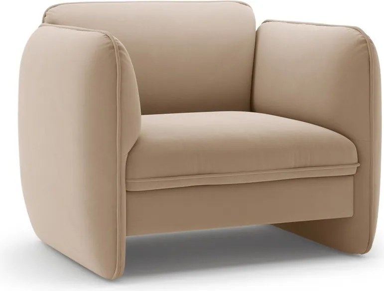 Barna bársony fotel Georgia – Micadoni