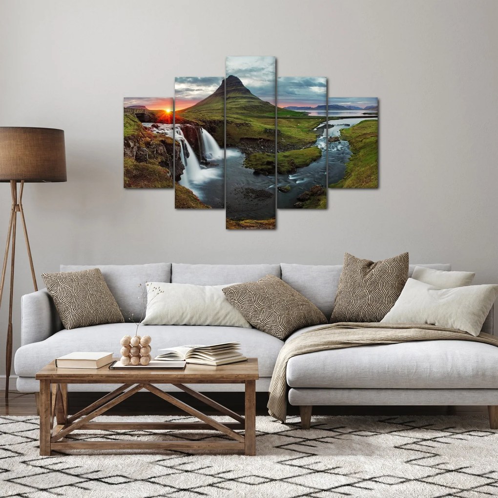 Kép - Kirkjufell naplementében (150x105 cm)