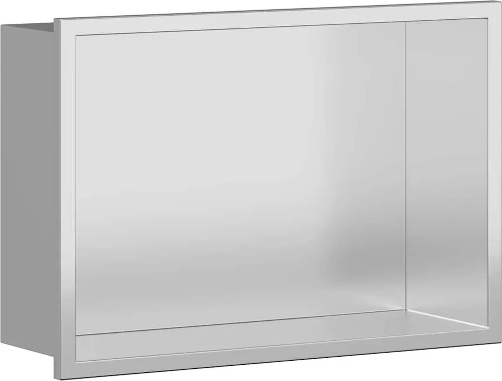 vidaXL Zuhany Niche Ezüst 30 x 20 x 9,5 cm Rozsdamentes acél
