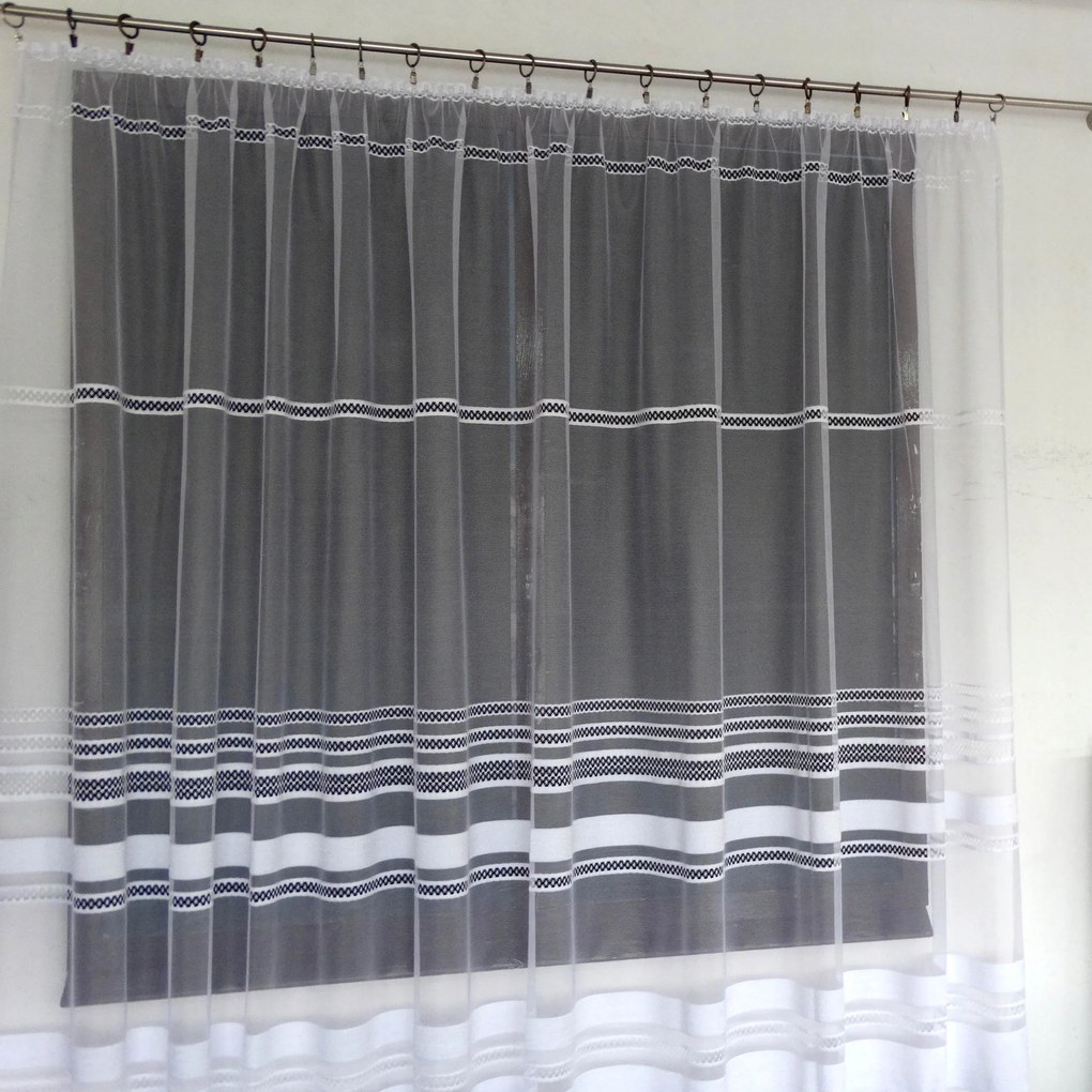 Mg Függöny jacquard 614/14 500X180 kész, M szalaggal