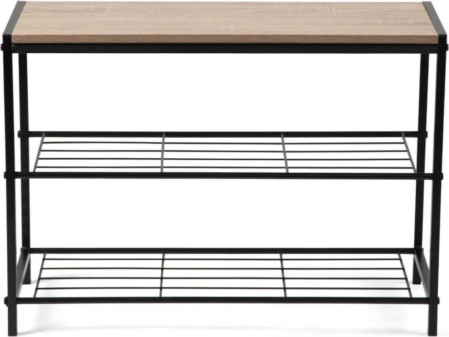 Fekete acél cipőtartó 63x44x30 cm Asten – Bonami Essentials