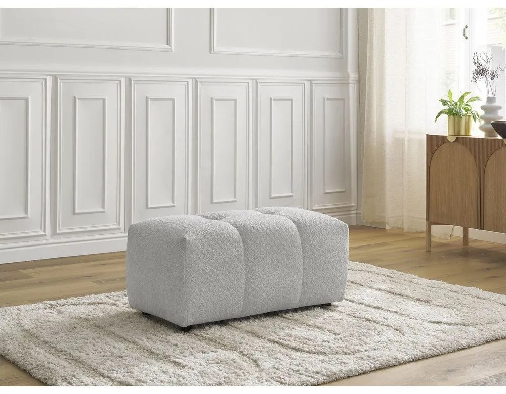 Világosszürke buklé lábtartó Roxelane – Bobochic Paris