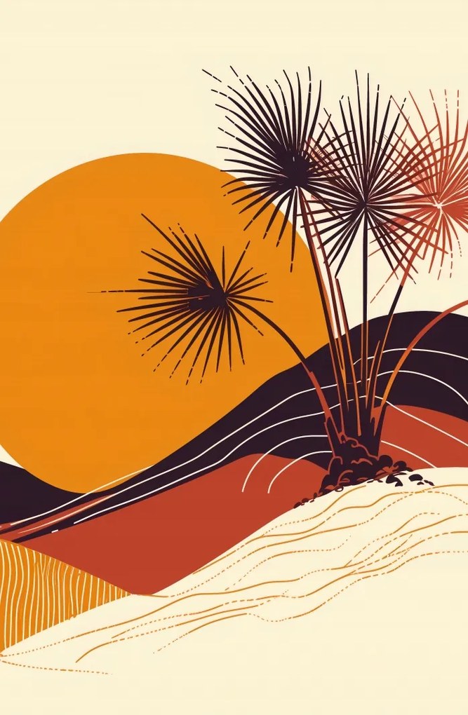 Poszter 53x81cm Napsütötte horizont