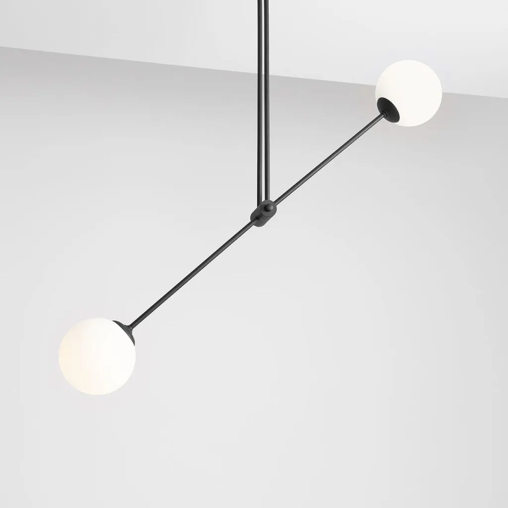 ALDEX 1081PL_H1 OHIO Glamour Mennyezeti Lámpa Fekete E14 IP20