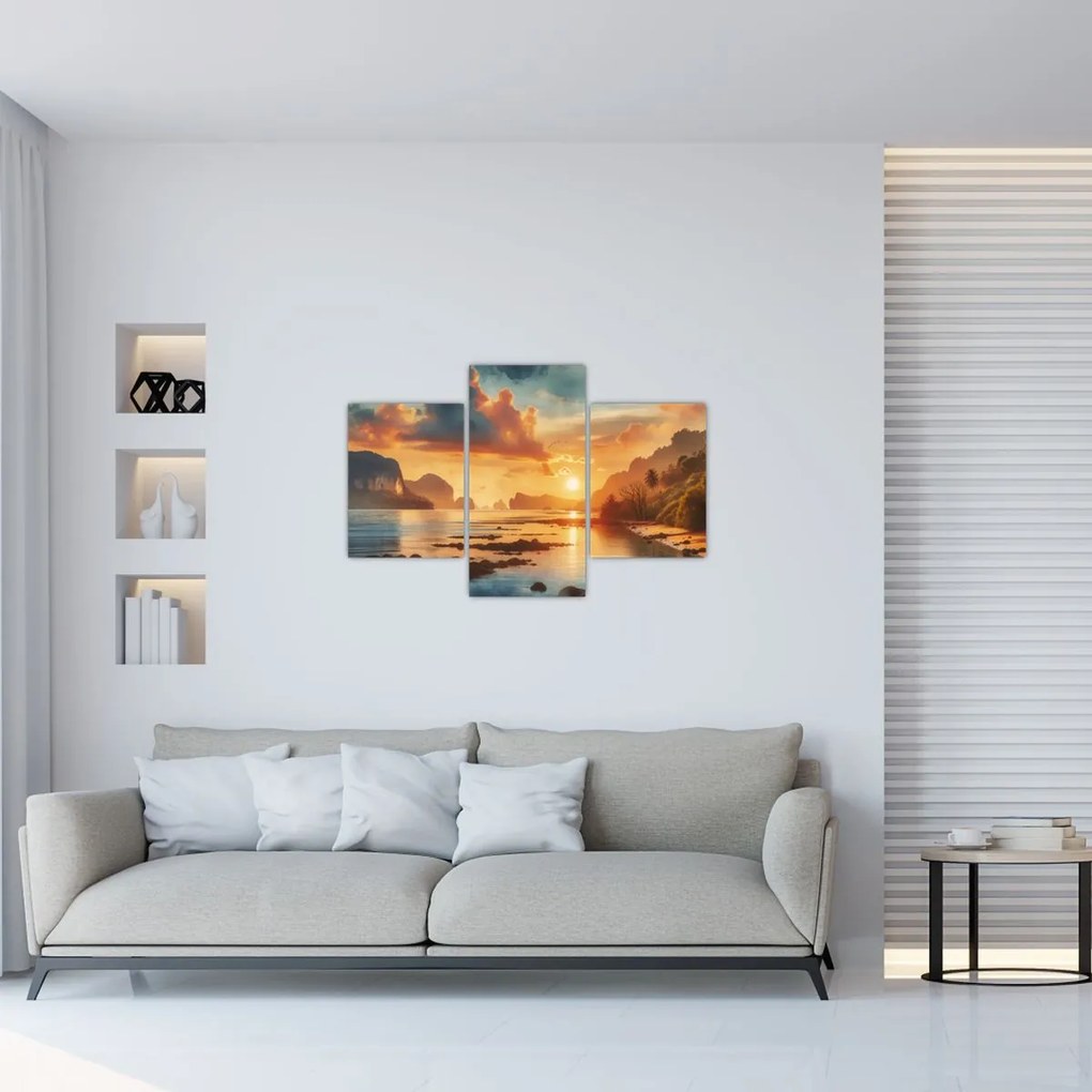 Kép - Kilátás a partról (90x60 cm)