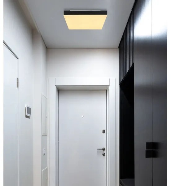 Globo 41594D1 - LED Mennyezeti lámpa DORO LED/18W/230V 30x30 cm fekete