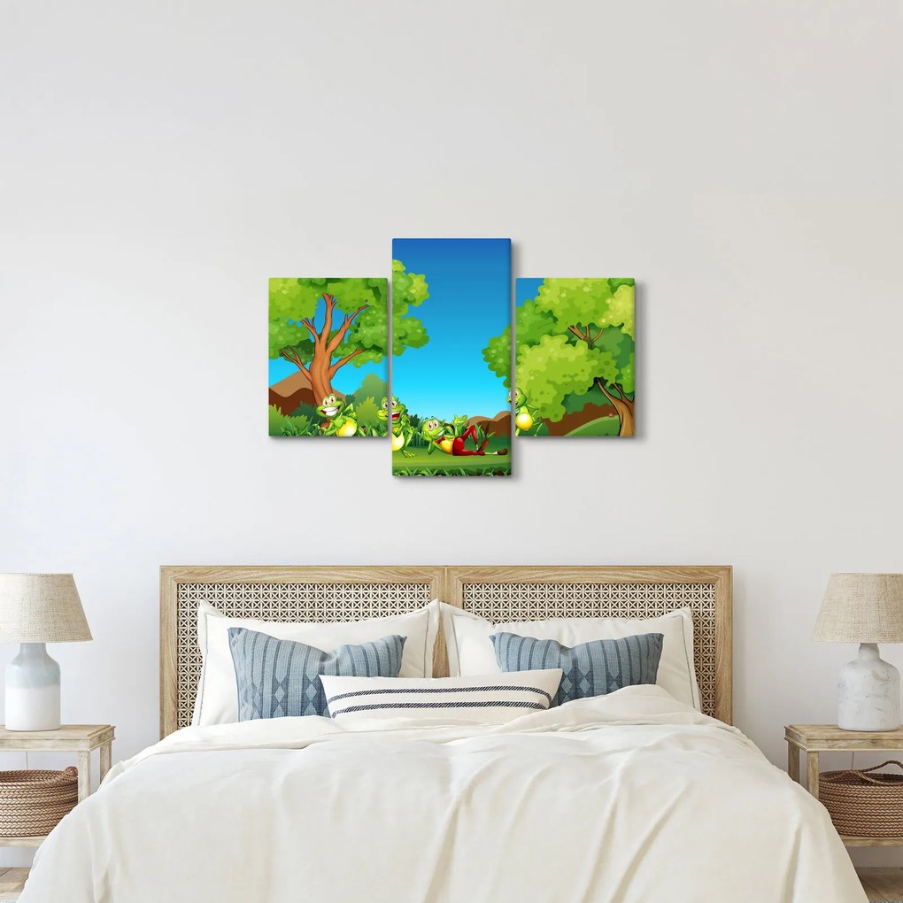 Kép - Boldog békák (90x60 cm)