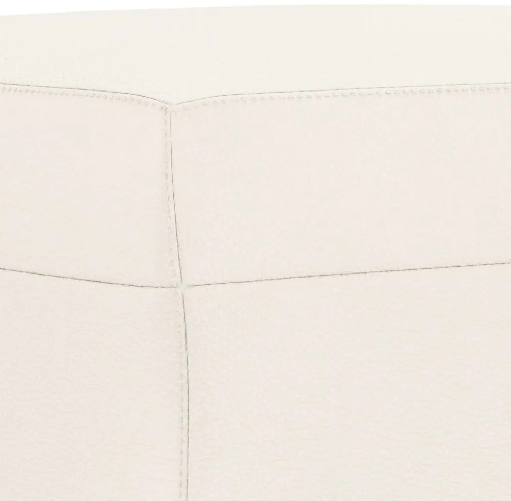 vidaXL krémszínű műbőr pad 100 x 35 x 41 cm