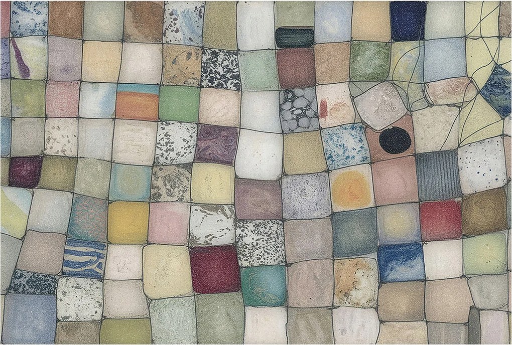 Fotótapéta Flizelin Dekoratív Hálószoba Színes mozaik 104x70 Ragasztó