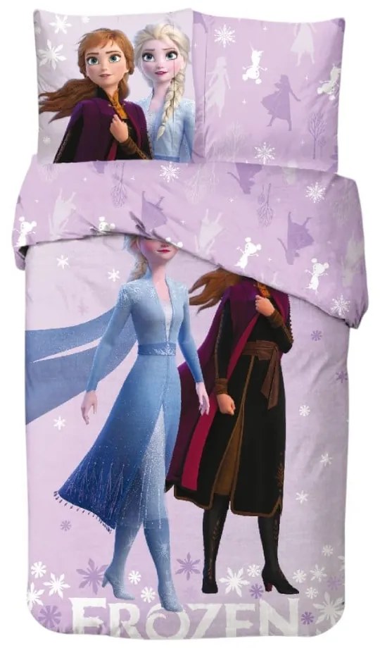 Disney Jégvarázs Magical Frost ágyneműhuzat 140×200cm, 65x65 cm