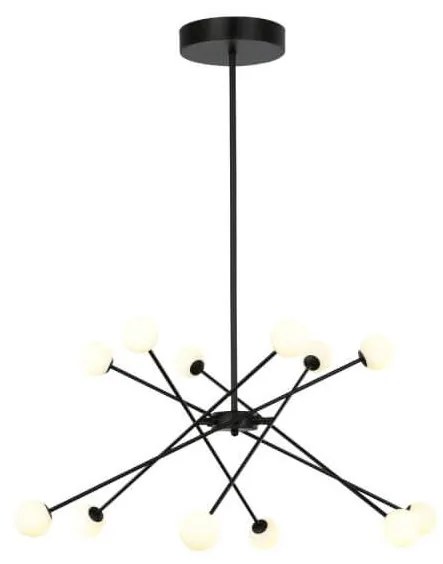 Klausen 149003 - LED Csillár rúdon WHISTLE 12xLED/3W/230V fekete