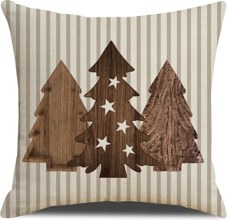 Ecarla karácsonyi párnahuzat 45x45cm Karácsonyfa POD210