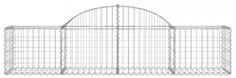 13 db íves horganyzott vas gabion kosár 200x50x40/60 cm