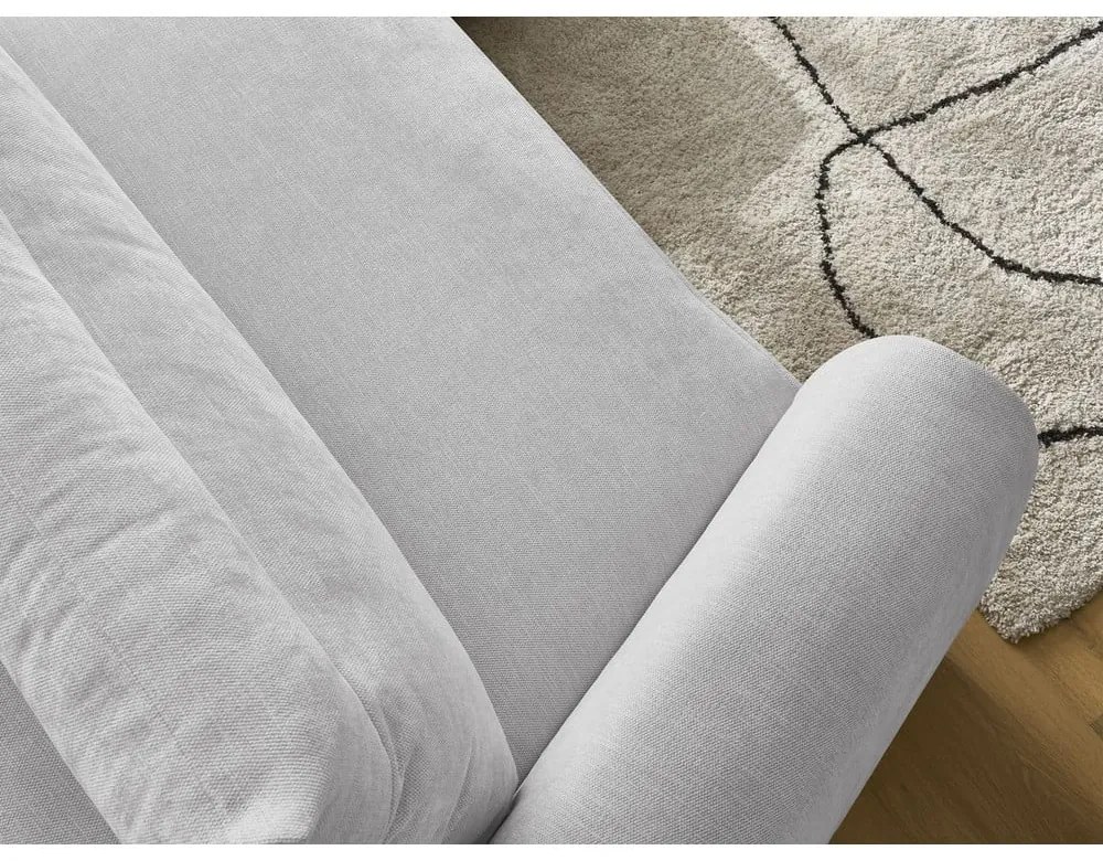 Világosszürke sarokkanapé Aden – Bobochic Paris