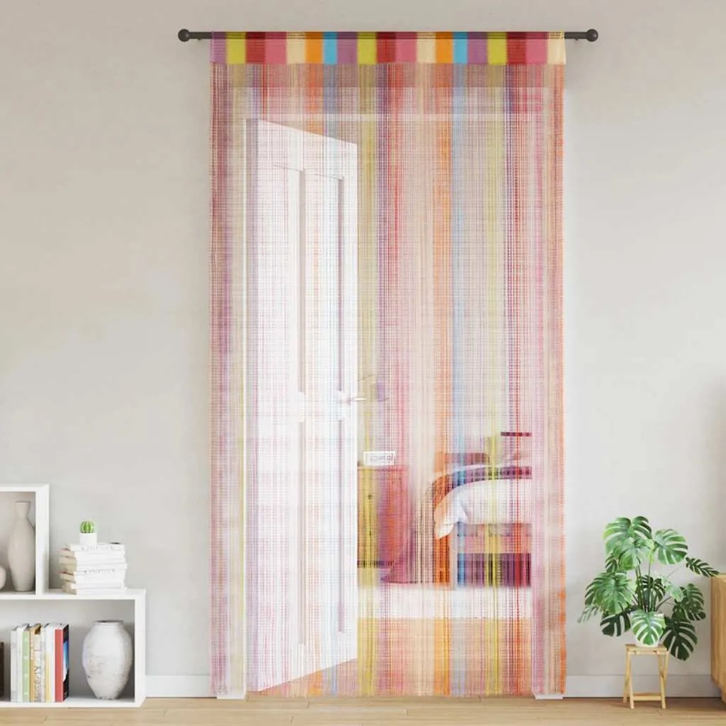 2 db többszínű zsinórfüggöny 100 x 250 cm