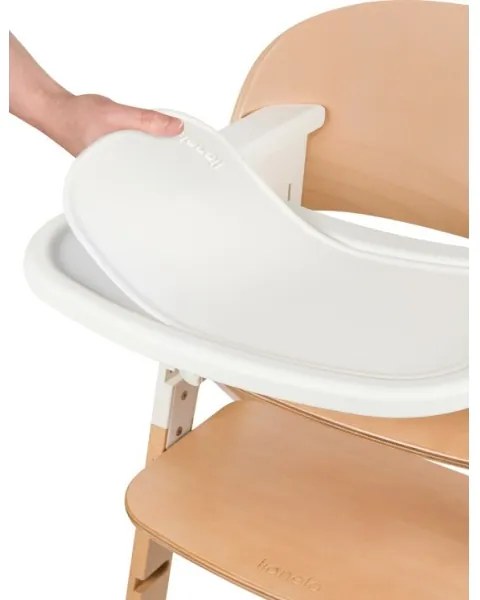 Lionelo - 3 az 1-ben gyermek etetőszék MEGAN White Wood
