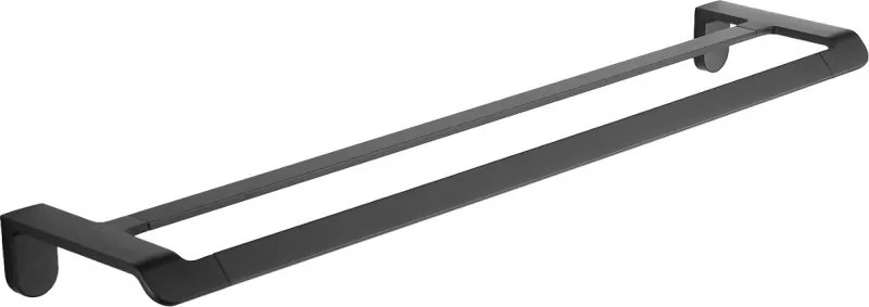 Mexen Lea dupla törölközőtartó, fekete - 7026025-70