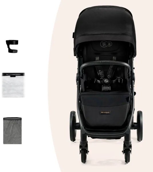 KINDERKRAFT SELECT - Babakocsi MITZY Ink fekete