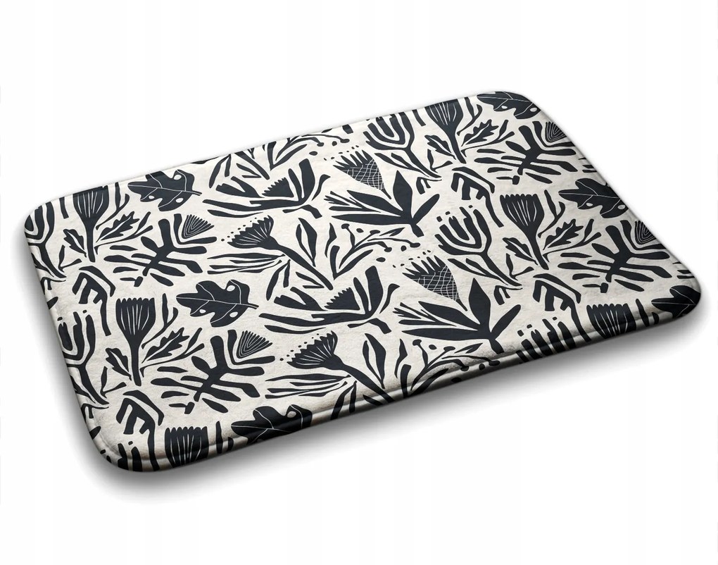 Fürdőszobaszőnyeg Növények Absztrakt 75x45