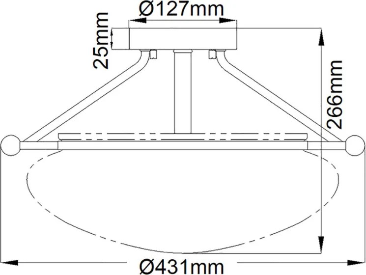 ELSTEAD QN-BELLE-SF-OZ BELLE Klasszikus Mennyezeti Lámpa Eves Bronz E14 IP20