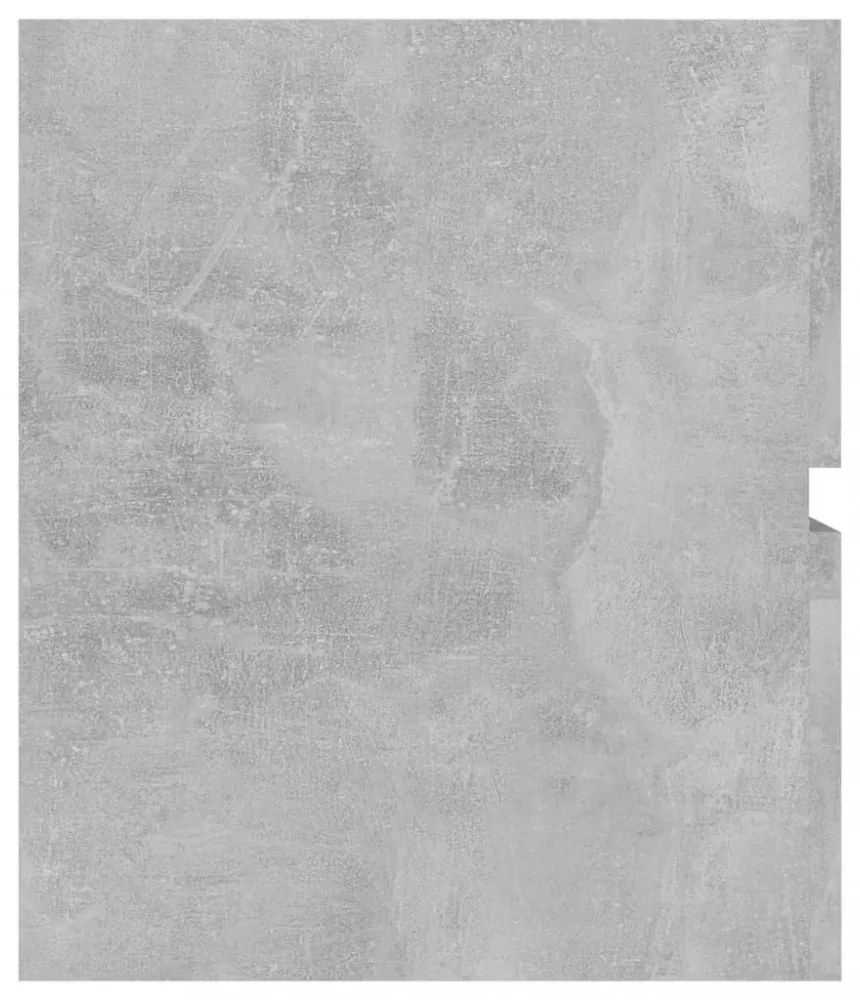 betonszürke szerelt fa mosdószekrény 100 x 38,5 x 45 cm