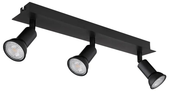 Globo 57998-3 - Spotlámpa DREW 3xGU10/35W/230V fekete