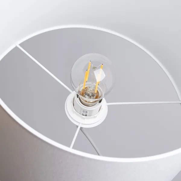 Sollux SL.1403 - Csillár zsinóron NOVA 1xE27/15W/230V átm. 30 cm fehér