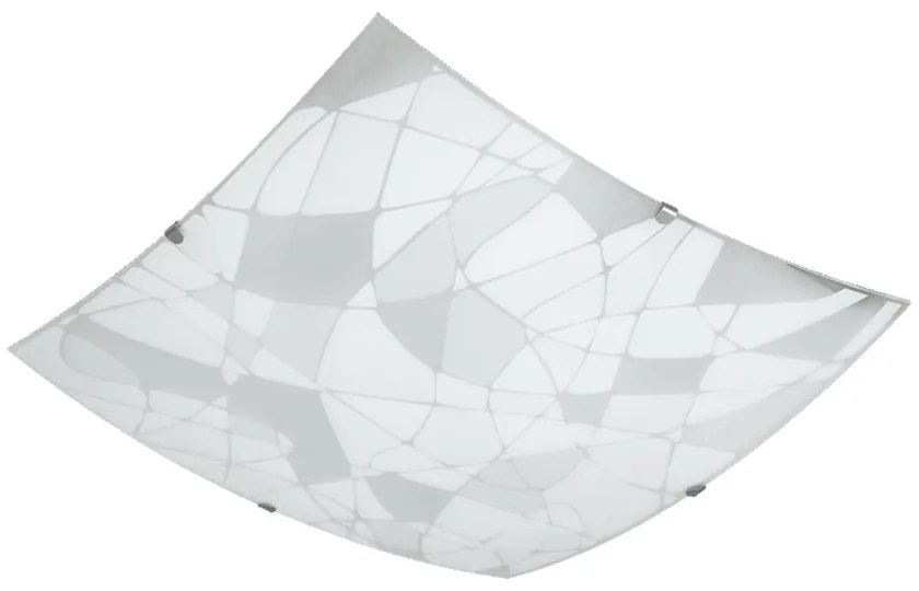 PREZENT 45115 FERRATA Ufo Lámpa Fehér, Matt Fehér, Króm E27 IP20
