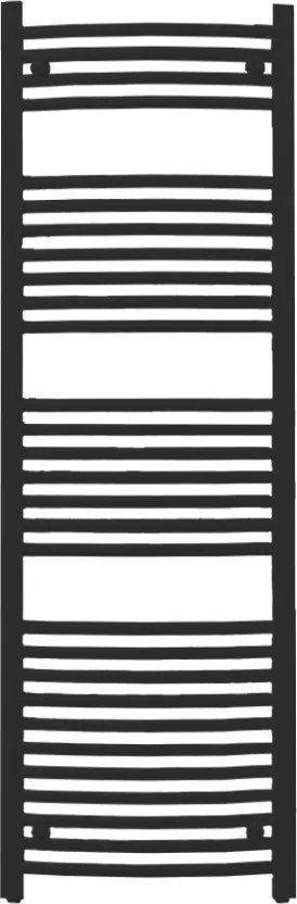 Íves törölközőszárító radiátor 1400x500 mm fekete