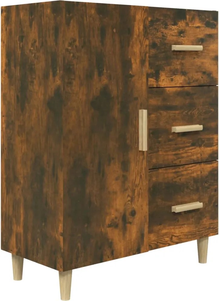 vidaXL füstös tölgy színű szerelt fa tálalószekrény 69,5 x 34 x 90 cm