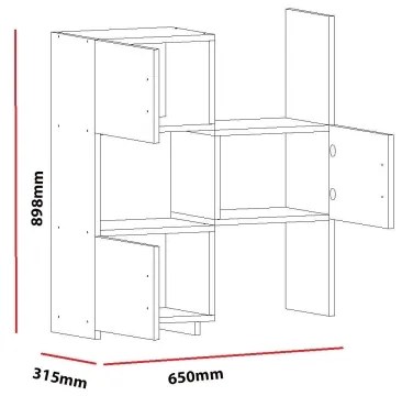 Szekrény ANNA 89,8x65 cm fehér