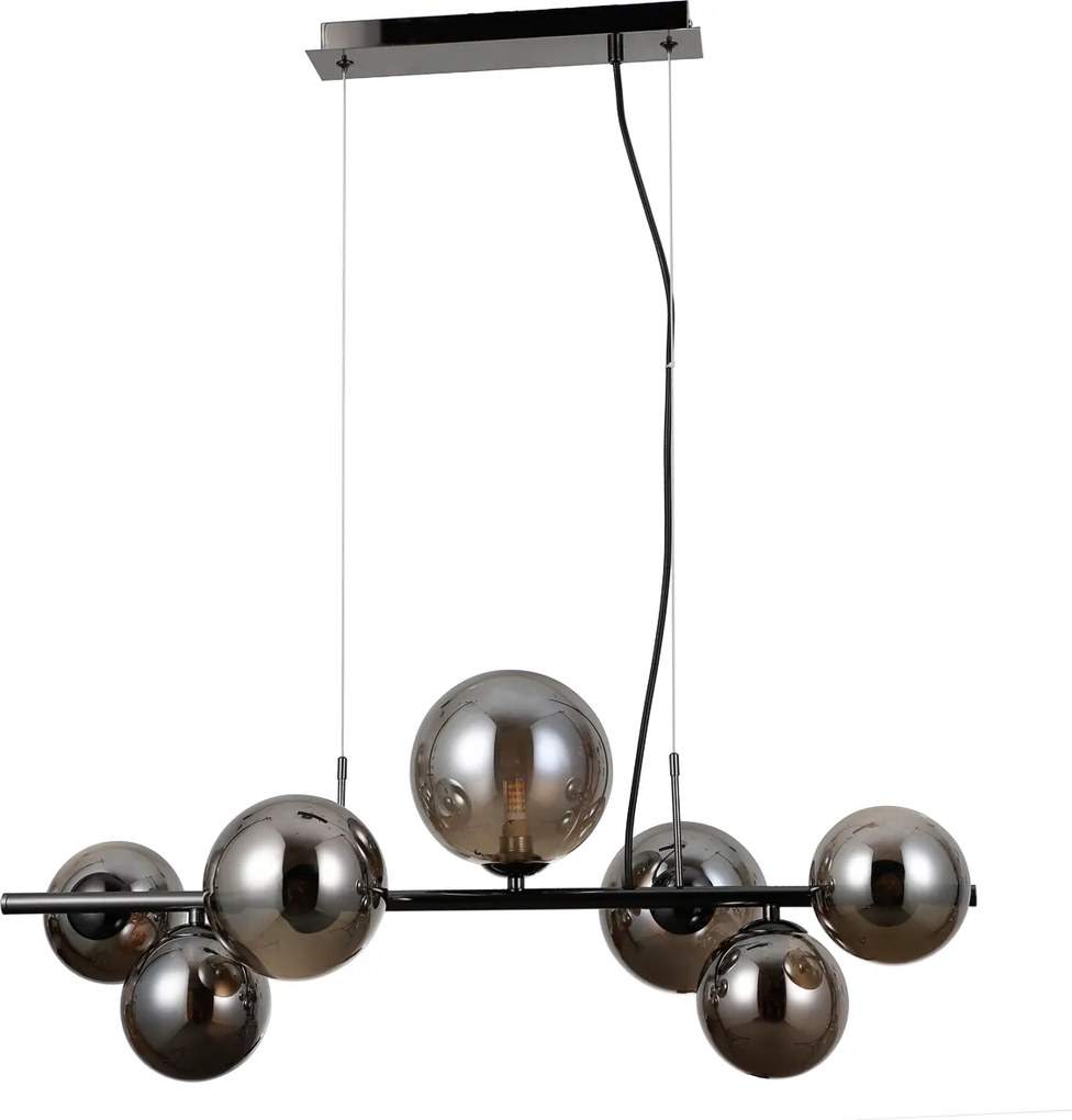 Italux modern függeszték canello króm fekete füstös itxpnd-406007-7a-bcr