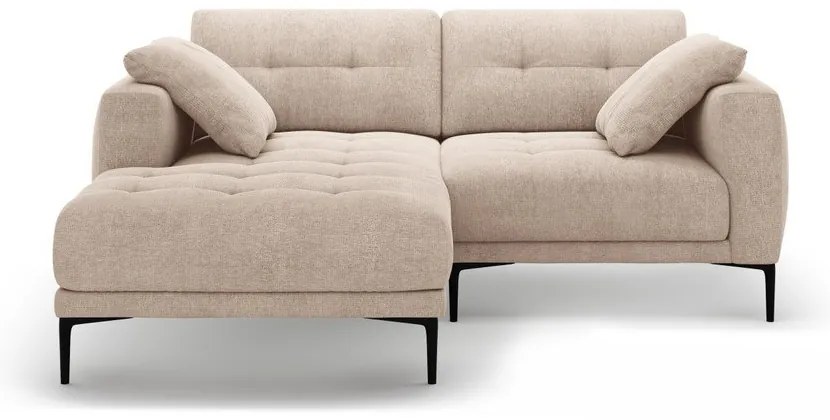 Világosbarna sarokkanapé (bal oldali-heverő résszel) Bemy – Micadoni