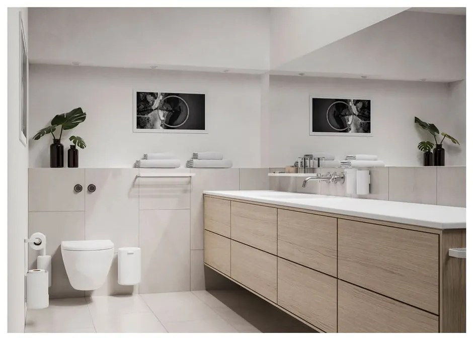 Rim fehér fali wc-kefe - Zone