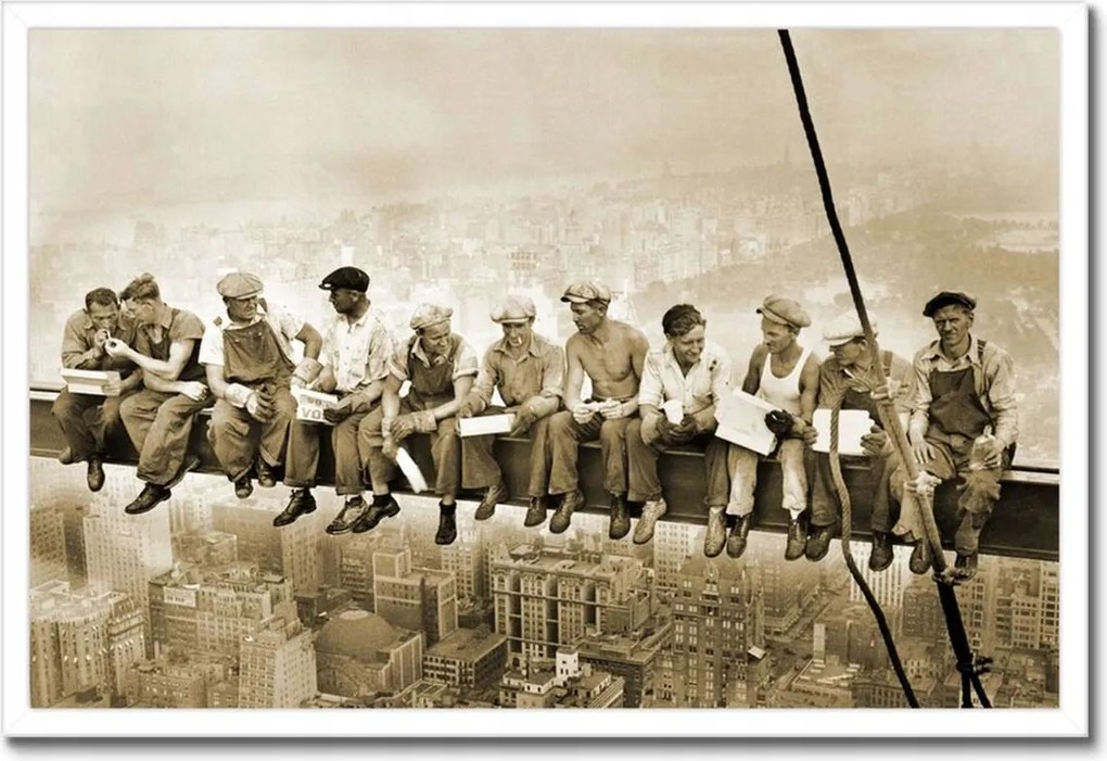 Poszterek keretben 60x40 Ebéd szépia magasságban