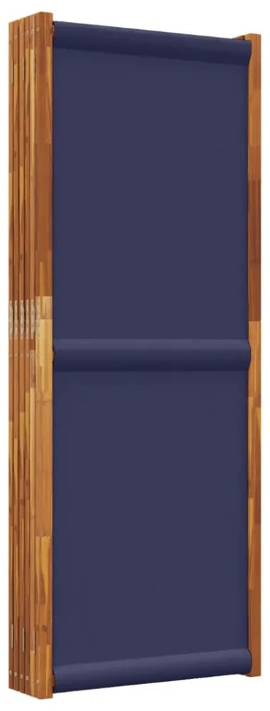 sötétkék 6 paneles térelválasztó 420 x 180 cm