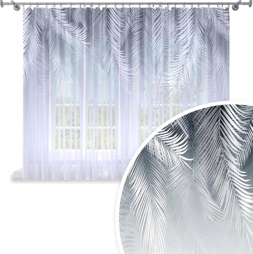 Függöny Kész Fátyol 300X160 Festett Mintás Béka Szalag Függöny 193