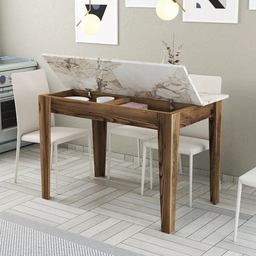 Étkező asztal Kiev 506 - Walnut, White