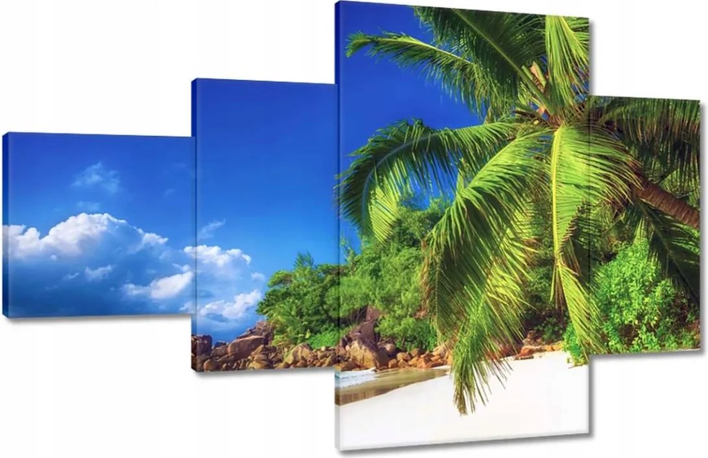 Vászonkép 130x80 Trópusok Tájkép Pálmafák