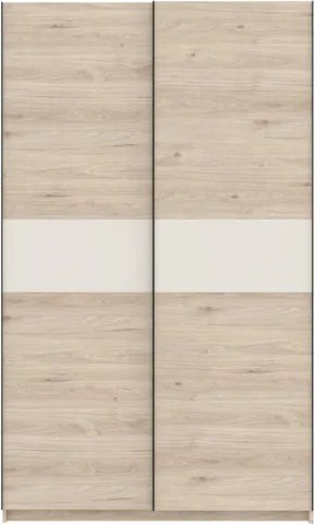 BERNO ruhásszekrény, 120 cm | Jackson hickory tölgy + Kasmír