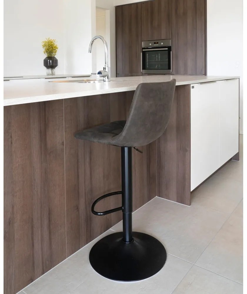 Sötétszürke kárpitozott állítható magasságú bárszék szett 2 db-os (ülésmagasság 63 cm) Middelfart – House Nordic