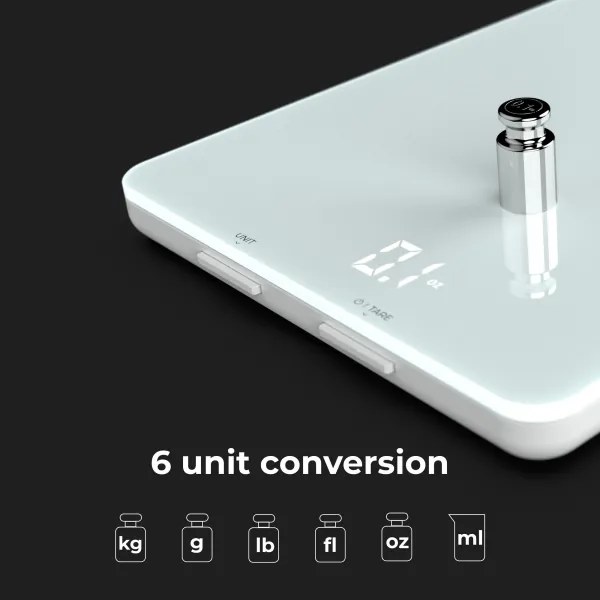 AENO - Intelligens konyhai mérleg 3xAAA Bluetooth