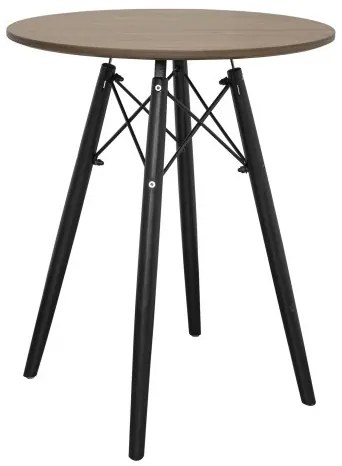 Kör asztal ANELLO Dark Ash 60cm