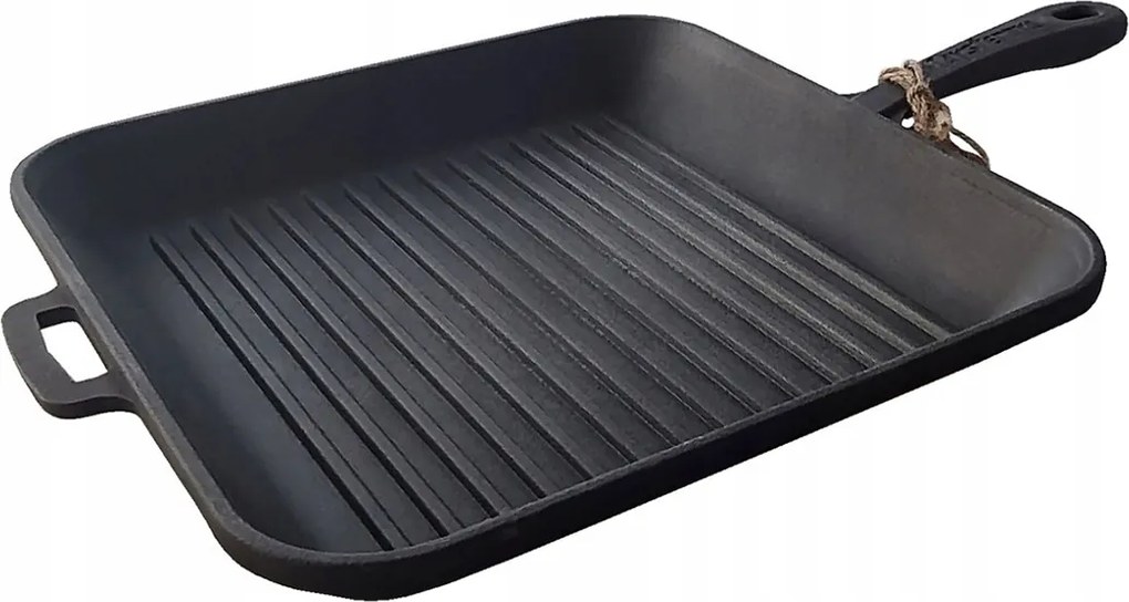 Maysternya Öntöttvas szögletes grill serpenyő 28x28cm